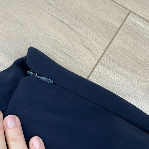 Theory Women's Slim Split Hem Pants, Navy, Size 8 office career - Picture 5 of 9